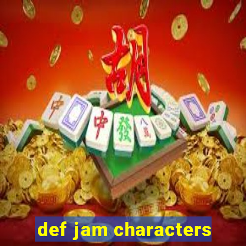 def jam characters